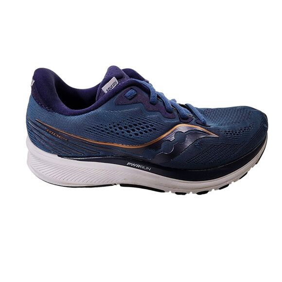 Saucony Shoes - Saucony Womens Ride 14 Sneakers Size 7.5 Blue Purple Running Shoes S10650-35
